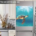thumbnail image 4 of Turtle under Sea Dishwasher Magnetic Refrigerator Magnet Cover Kitchen Art Panel Decal Sticker Home Decorative 23"x26", 4 of 6