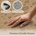 thumbnail image 6 of ODIKA 6'x9' Washable Area Rug Warm Beige Floral Elegance Intricate Border Classic Garden Motifs in for Family Room, Living Room, Master Bedroom, Non-Slip, Easy Care, 6 of 7