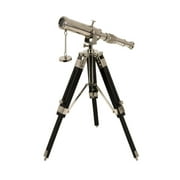 Angle View: Beautiful Decorative Tabletop Telescope on Wooden Stand 12"