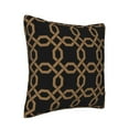 thumbnail image 2 of Square Throw Pillow Covers with Core, Black Background Track Pattern Pillows for Sofa Beds, 18"x18", 2 of 9