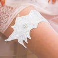 thumbnail image 5 of 4Pcs Bridal Lace Pearl Wedding GartersSet Wedding Garters Belt Handmade Crystal Strecth Lace Leg Rings Leg Accessories for Bride Bridesmaid, 5 of 7