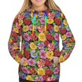 thumbnail image 3 of KLL Daisies Flowers for Womens Pullover Hoodie with Pocket Hooded Long Sleeve Shirts Sweatshirt for Women-Medium, 3 of 7