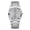 All silver gray, variant on New men's watch, dual calendar, ultra-thin butterfly clasp, steel band quartz watch, men's wristwatch, business fashion trendy men's watch