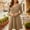 *Khaki, variant on U Women's 3/4 Sleeve Midi Dress,Casual V Neck T Shirt Long Tunic Loose Fit Flowy Dresses Black,Womens Plus XL
