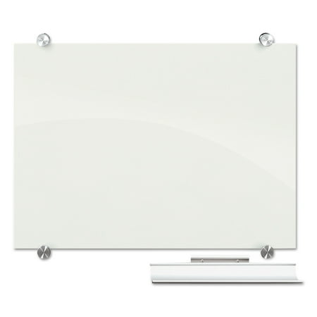 Best Rite Magnetic Whiteboard - Best-Rite Visionary Magnetic Glass Board, Frameless, White Glossy, 36