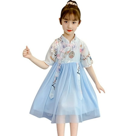 

Kamo Girls Ancient Chinese Traditional Hanfu Dress Fancy Dress Christmas Party Dress