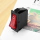 thumbnail image 4 of Interruptor basculante ON/OFF bipolar brillante de 28x10 mm, 250 V, 15 A, 3 terminales, color rojo., 4 of 5