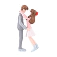 thumbnail image 2 of Estatuilla de amantes Macarena figura de pareja romántica rosa, 2 of 8