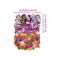thumbnail image 4 of Lindo juego de globos de Monster High para decoración de cumpleaños, pancarta desechable para decoración de tartas, bandera colgante, 4 of 5