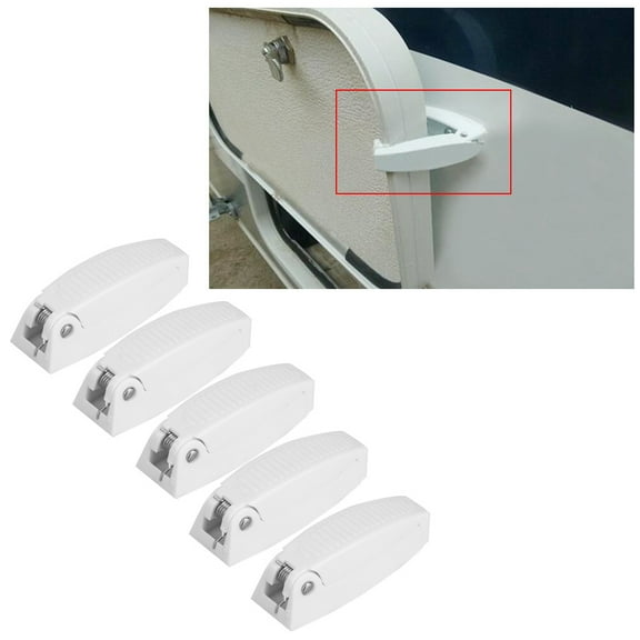 Qinlorgo 5pcs Door Catch Holder Buckle Parts For RV Motorhome Camper Traile Travel
