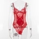 thumbnail image 5 of Gibobby Conjunto de lencería de encaje Lencería sin espalda S-3XL Ropa interior Mono de encaje Mujeres Sexy Body rojo íntima(Rojo, G), 5 of 5