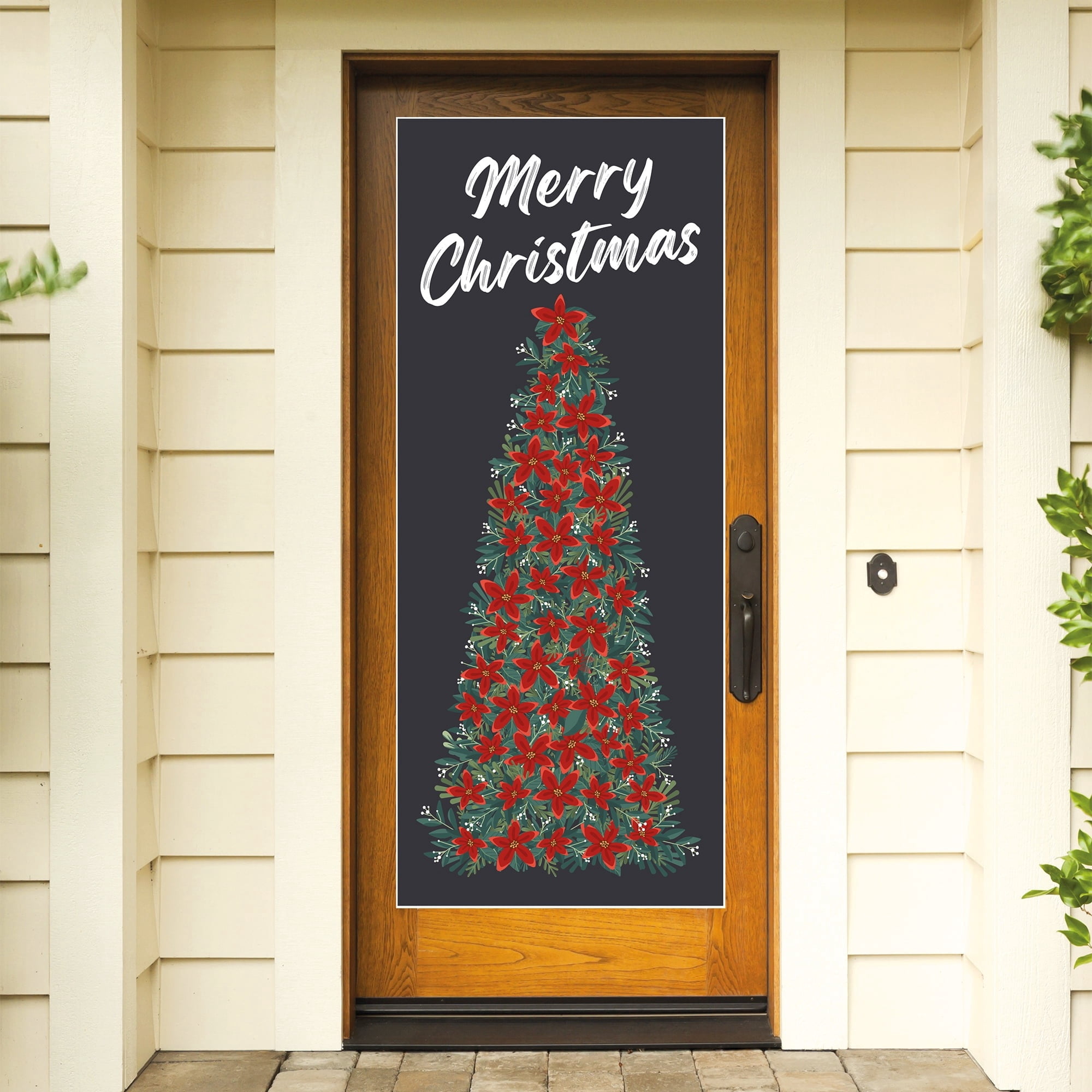 Festive Tree Decorative Christmas Door Panel, Multicolor, 30" x 6', by Holiday Time