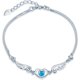 thumbnail image 1 of Pulsera de Plata 925 Mujer, Pulsera dijes con alas de ángel, Brazalete de Corazon, Pulsera de Amistad Ajustable, Elegante Joyeria Moda Mujer, Regalo para Mamá, Esposa, Novias, 1 of 4