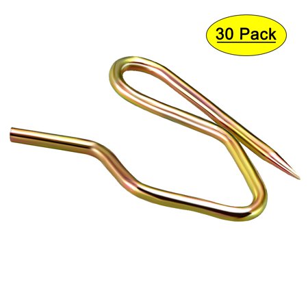 

Uxcell Curtain Hooks Metal Pin-On Drapery Hooks Bronze Tone 1 Inch Length 30 Pcs