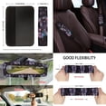 thumbnail image 3 of Yuyamidu Horse Car Interior Accessories Full Set Car Seat Covers Steering Wheel Cover Seat Belt Cover Trash Bag Rearview Mirror Cover Flowers Coasters Lipstick Covers 13 PCS, 3 of 5
