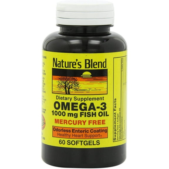 Nature's Blend 6900 Omega-3 Fish Oil 1000 mg Odorless Enteric Coated (Each)