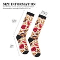 thumbnail image 2 of Lsque Skull Retro record lips Pattern Sport Compression Socks for Men & Women 15-20 mmHg Knee High Nurse Pregnant Running Medical and Travel Athletic, 2 of 6
