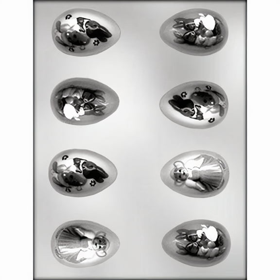Decorated Egg 2-3/8" Chocolate Mold