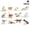 12pcs cat, variant on ZOUBAOQ 12 Mini Dog Figurines Toy Set, Realistic Detailed Plastic Puppy Figures Playset, Tiny Dogs Cake To Hand Painted Ornament,