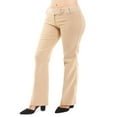 thumbnail image 4 of CHOK Women‘s Relaxed Boot-Cut Stretch Office Pants Trousers Slacks, 4 of 6