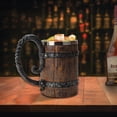thumbnail image 3 of Jarra de cerveza VORAGA Kndatle hecha a mano, barril de madera, 530 ml, 3 of 8