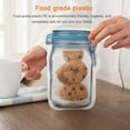 thumbnail image 4 of 10 12 20 Pcs Sac Réutilisable de Bouteille de Mason Sac de Conservation des Aliments Snacks Sac de Protection Sac à Fermeture à Glissière Récipient Alimentaire Scellé, 4 of 7