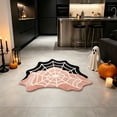 thumbnail image 2 of Spider Web Bath Mat, 27.5×17.7" Halloween Bath Mat Non-Slip Rugs Spiderweb Rug Machine Washable Goth Area Rugs Gothic Rug for Front Door, Bedroom, Living Home, 2 of 6
