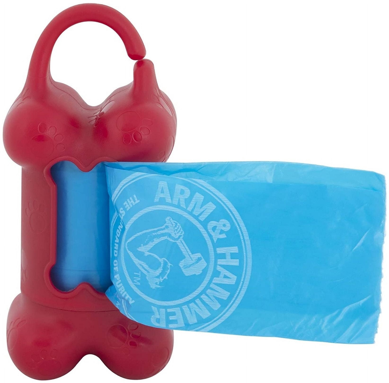 Arm and Hammer Waste Bag Bone Dispenser Assorted Colors [Dog Poop Bags, Dog Supplies] 6 count