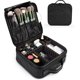 thumbnail image 2 of Travel Makeup Case PU Leather Professional Cosmetic Train Cases Artist Storage Bag Make Up Tool Boxes Brushes Bags With Compartments Waterproof Detach, 2 of 4
