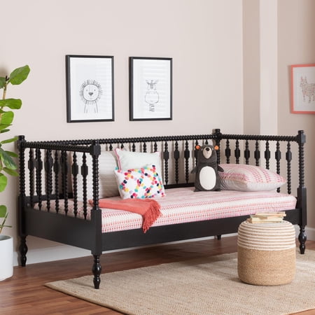 Baxton Studio Callison Farmhouse Daybed, Twin, Black