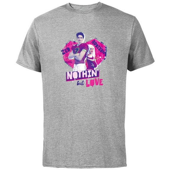 Disney Channel Zombies 3 Zed Addison Nothin’ But Love - Short Sleeve Cotton T-Shirt for Adults - Customized-Athletic Heather