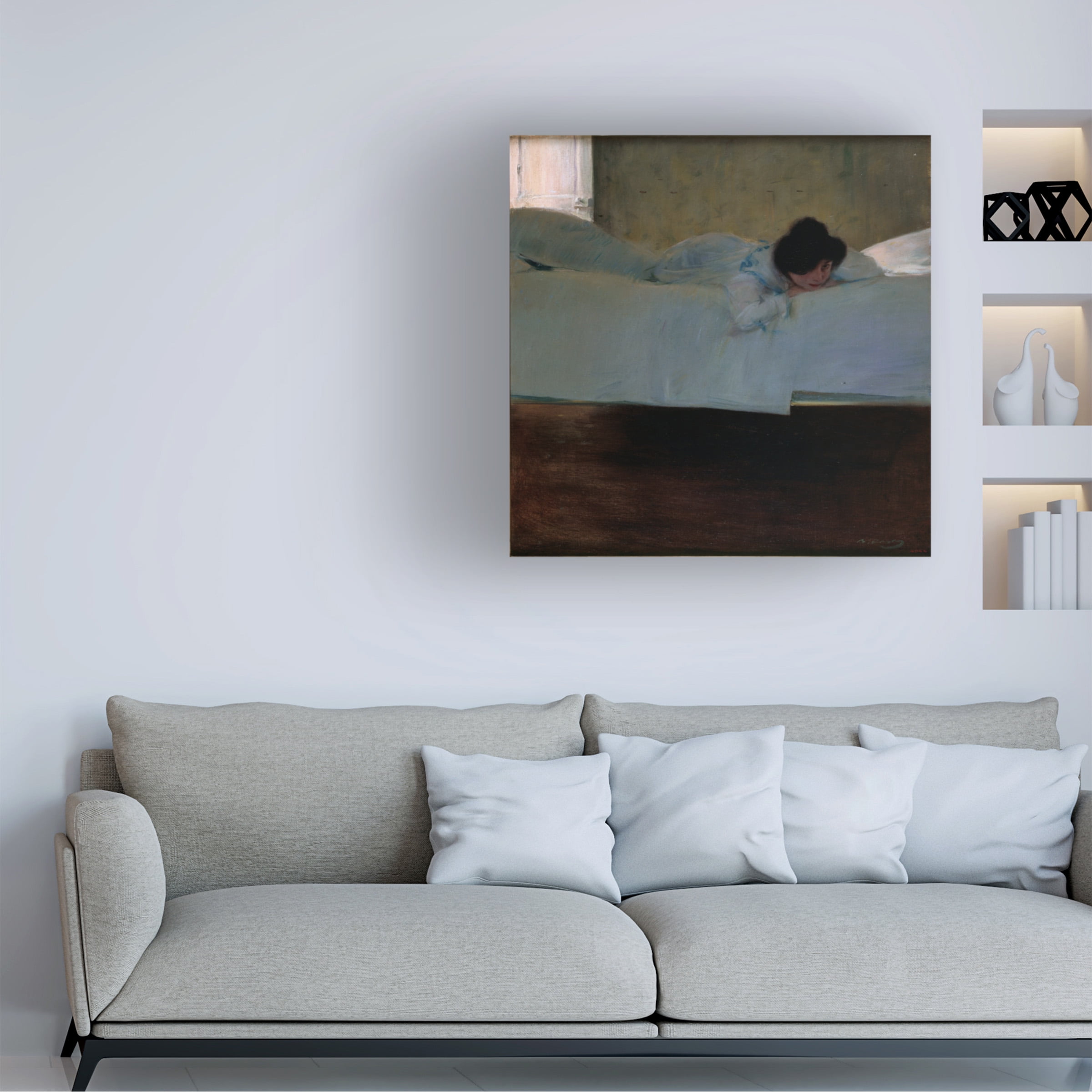 Ramon Casas 'Laziness' Canvas Art