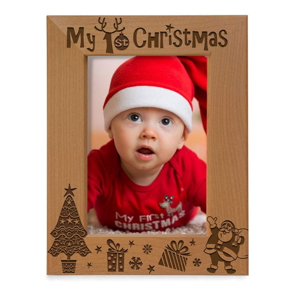 Marco de fotos KATE POSH My 1st Christmas 10x22 cm