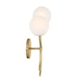 thumbnail image 2 of Minka Lavery 3742 Curven 2 Light 18" Tall Wall Sconce - Brass, 2 of 5