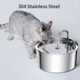 thumbnail image 3 of Fuente de agua para gatos, dispensador automático de agua para perros de fuente para mascotas de acero inoxidable de 3.2L / 108oz, bomba ultra silenciosa para gatos, perros, múltiples mascotas ShuxiuWang 1327533084765, 3 of 5