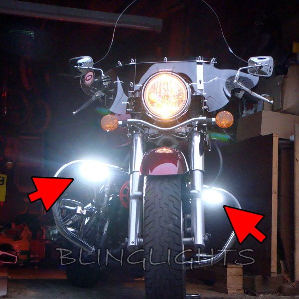 Motorcycle Chrome Clock White Dial For Kawasaki Vulcan 1500 1600 2000 900 750 