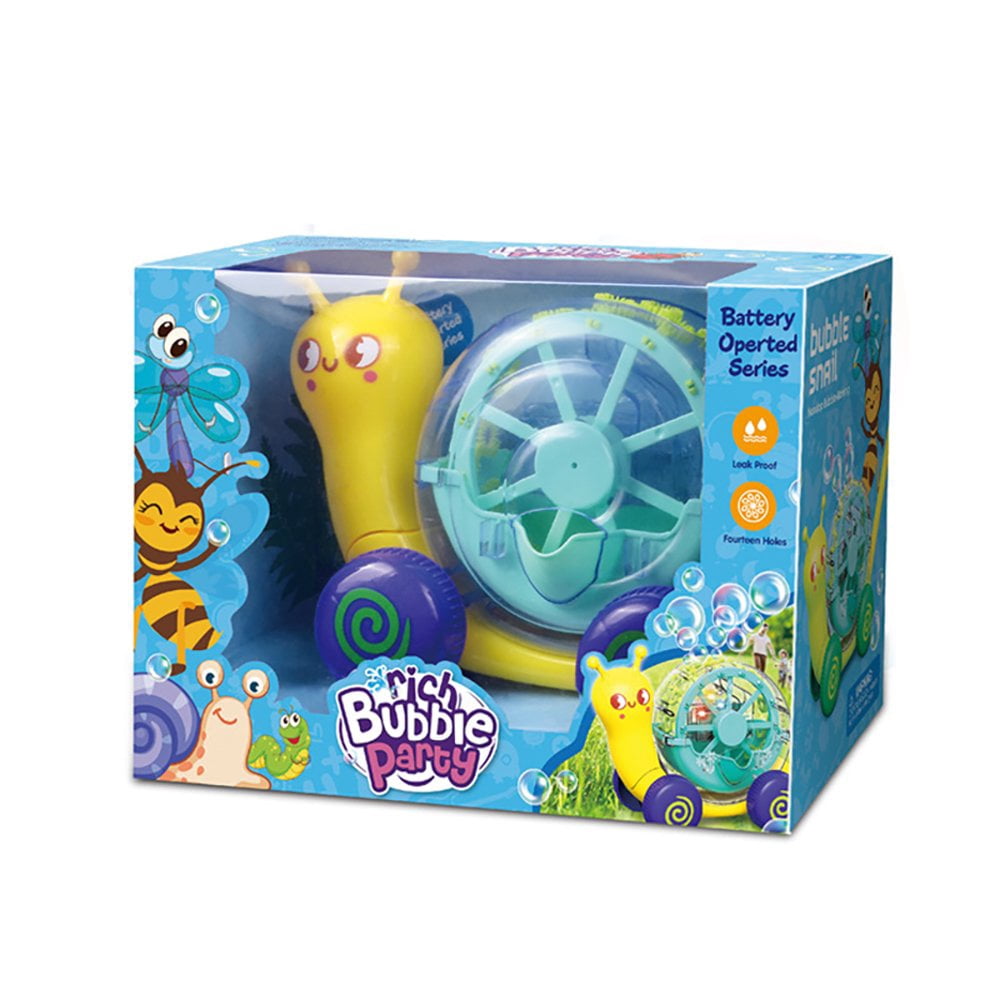 Snail Bubble Toy for Kids,Automatic Bubble Blower Maker Machine Toddler Toys ,Sports & Outdoor Party Play Toddler Toys for Ages 3 Years+,Christmas Birthday Gifts for Boys Girls（Yellow）