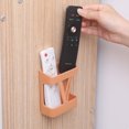 thumbnail image 3 of Soporte de enchufe de rack de almacenamiento de control remoto montado en la pared sin perforaciones (naranja) Likrtyny Para estrenar, 3 of 8