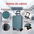 thumbnail image 2 of Maleta de Mano 20'' Rígida con 4 Ruedas Swissmobility verde 20, 2 of 6