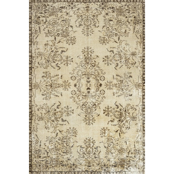Brown Oriental Area Rugs for Living Room Washable Rugs Boho Moroccan Area Rug Soft Neutral Geometric Bohemian Carpet Distressed Indoor Rug for Bedroom Dining Room Office Foldable Nonslip Rug