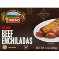 Bueno Foods Red Chile Beef Enchiladas, 9 oz, 2 Count (Frozen)