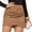 Camel, variant on JGNGSHN Women High Waisted Faux Suede Ruched Wrap Mini Skirt Fashion Asymmetrical Tulip Hem Bodycon Short Skirts