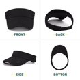 thumbnail image 3 of Womens Visor Hats for Women Adjustable Beach Sun Visors for Women Sports Outdoor Unisex Golf Tennis Visor for Men, 3 of 5