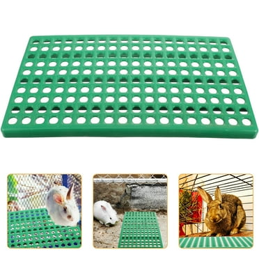 Lyellfe 12-Pack Plastic Rabbit Cage Mats - Durable Snap-Together Floor Mats With Holes For Easy Cleaning (Assorted Colors)
