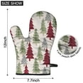 thumbnail image 6 of Cute Oven Mitts,Multicolor Christmas Tree Pattern Oven Mitt 2-Pack Set,Kitchen Gloves for Oven,Heat Resistant Oven Mitts 7.7"x12", 6 of 7
