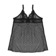 thumbnail image 2 of Babydoll de mesh con detalles de encaje color negro Carnival  mod. 3265, 2 of 2