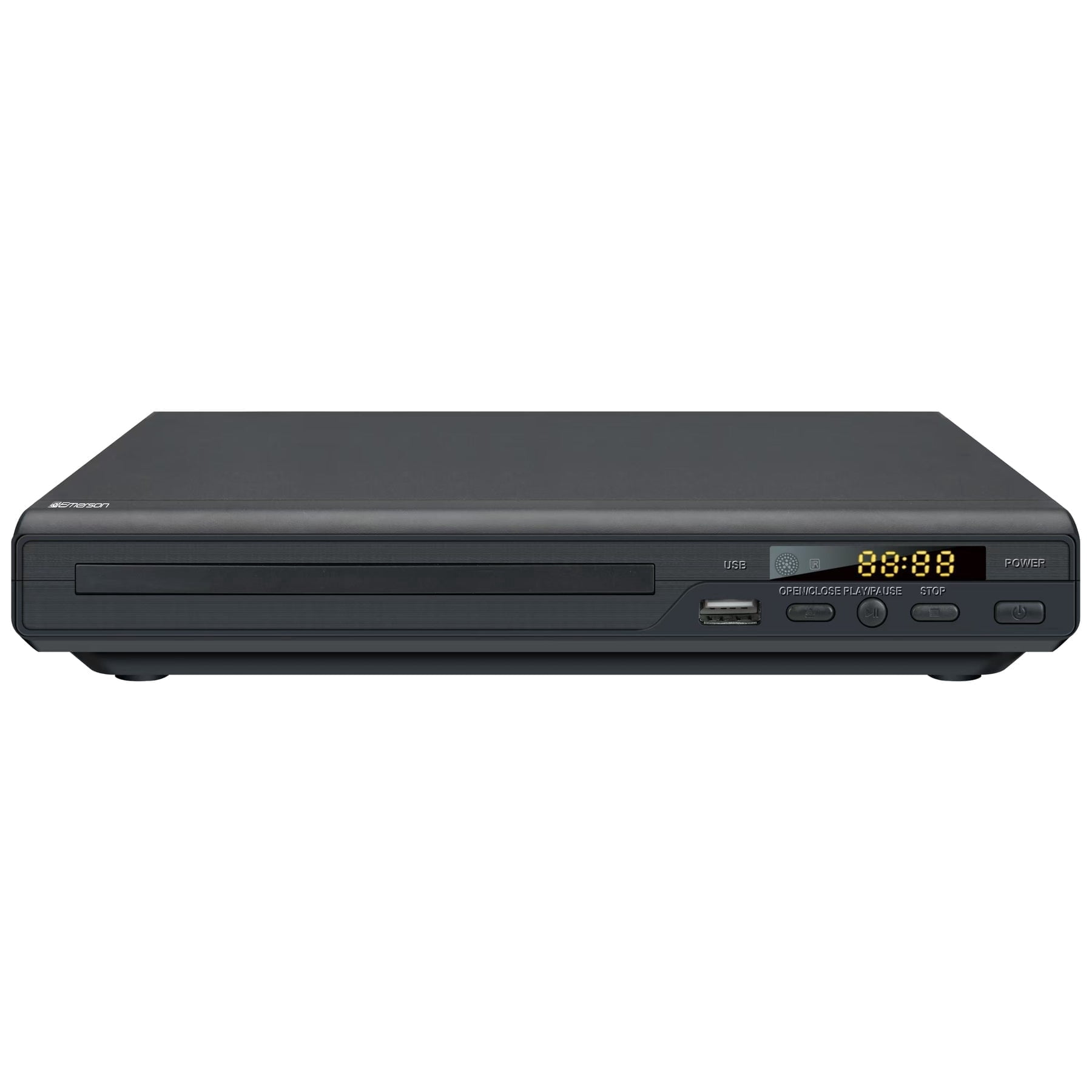 Emerson ED-8001 DVD Player, Media Player for DVD, CD, MP3 , USB Playback & Recording, Front Display & Remote – Compact Entertainment Hub for Any Room