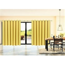 Room Darkening Blackout Curtains/Drapes K100 YELLOW Panel Thermal Insulated Divider Room, Sliding Door Patio Extra Wide 1 Panel 100" X 84"
