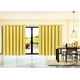 thumbnail image 1 of Cortinas opacas K100 amarillas con aislamiento térmico, para oscurecer habitaciones y patios, extra anchas, 1 panel de 254 x 213 cm, 1 of 3
