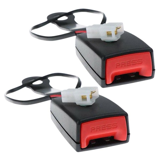 Para Coche Hebilla para cinturón de seguridad delantera de coche, con Cable de advertencia, bloqueo para cinturón de seguridad de coche, accesorios para coche